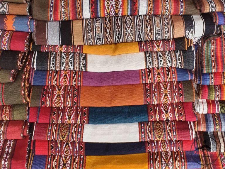 Coloured Peruvian clothing