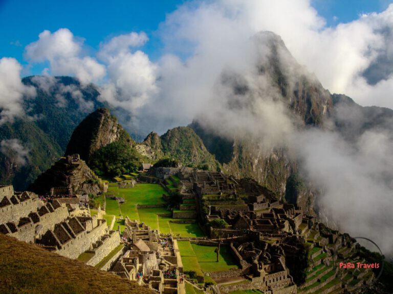 Inside Machu Picchu city
