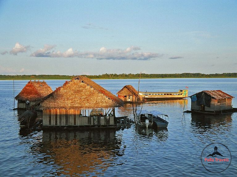 Iquitos floating houses