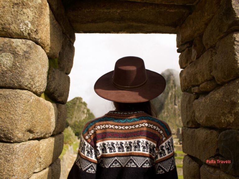 Peruvian jersey in Machu Picchu